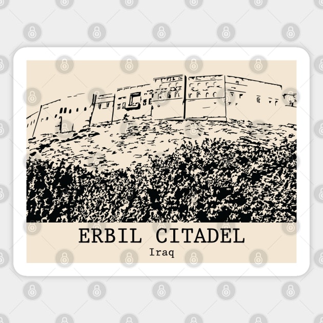 Erbil Citadel - Iraq Magnet by Lakeric
